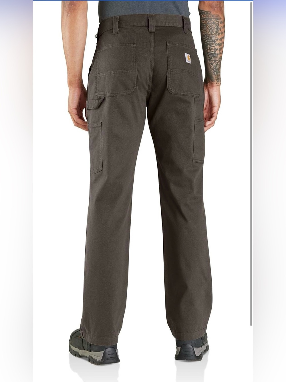 Carhartt Men's Relaxed Straight Twill Dungaree, Dark Coffee - Size 38 x 32 - Picture 2 of 13